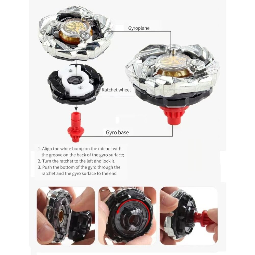 Bey Battling Set, GyroTops Burst Blade Toy Combat Battling Game Set, Spinning Gi - Picture 5 of 6